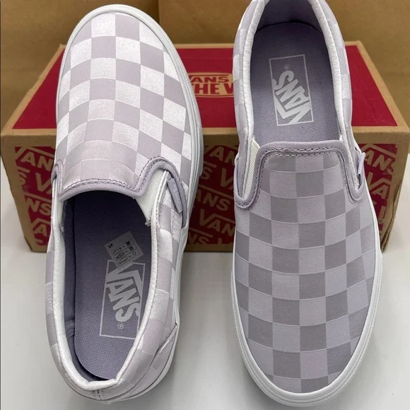 Vans Platform Sneakers Classic Slip-On Stackform
Satin Checkerboard Lilac - Picture 12 of 16